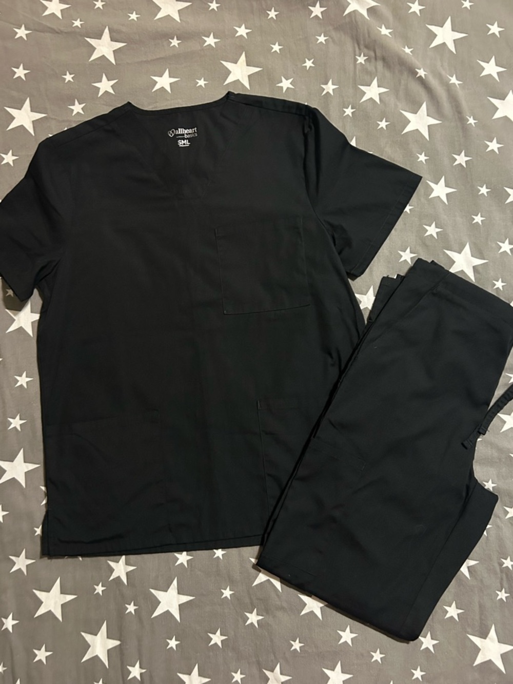 Women’s Black Allheart Scrub Set